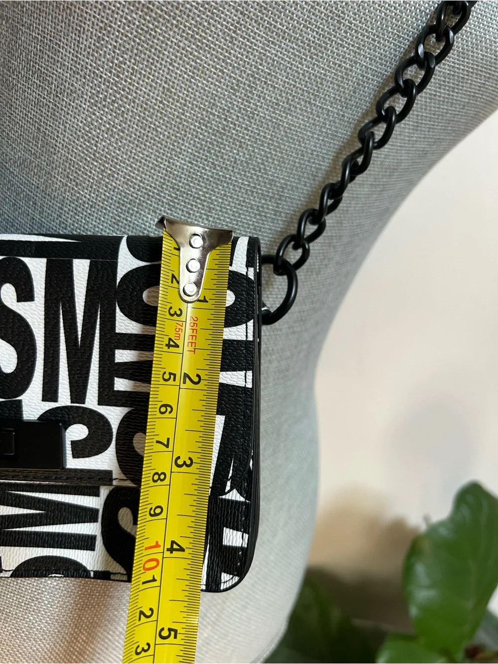 Steve Madden Black & White Patterned Crossbody Bag